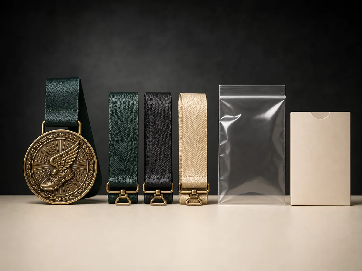 Medal, ribbon and individual packaging concept